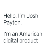 Tablet Screenshot of joshpayton.com